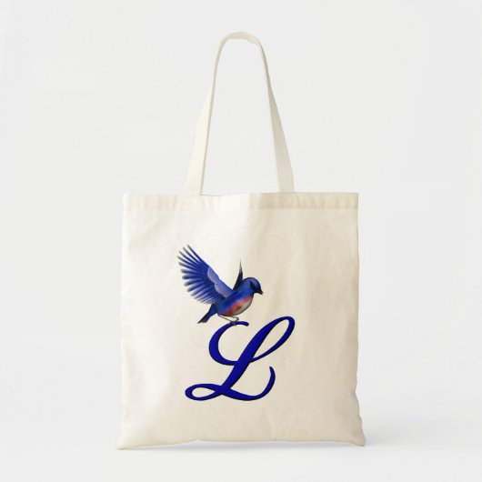 Bluebird Monogram Initial L Tragetasche (Vorne)