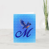 Bluebird Monogram Initial M Elegant (Vorderseite)