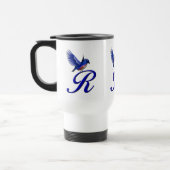 Bluebird Monogram Initial R Elegant Reisebecher (Links)