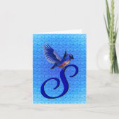 Bluebird Monogram Initial S Elegant (Vorderseite)