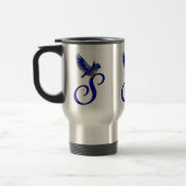 Bluebird Monogram Initial S Elegant Reisebecher (Links)