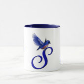 Bluebird Monogram Initial S Elegant Tasse (Zentrum)