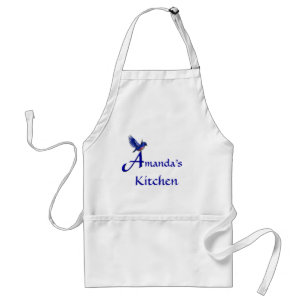 Bluebird Monogram Your Name Initial A Schürze