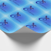 Bluebird Monogram Your Name Initial C Geschenkpapier (Ecke)