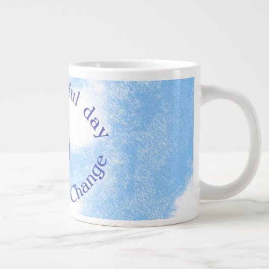 Bluebird-Motivation Jumbo-Tasse (Rechts)