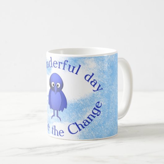 Bluebird Motivation Tasse (VorderseiteRechts)