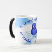 Bluebird-Motivation Verwandlungstasse (Vorderseite Links)