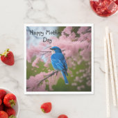 Bluebird-Muttertag Serviette (Beispiel)