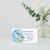Bluebird Nail Salon oder Custom Business Card Visitenkarte (Stehend Vorderseite)