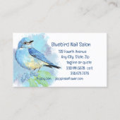 Bluebird Nail Salon oder Custom Business Card Visitenkarte (Vorderseite)