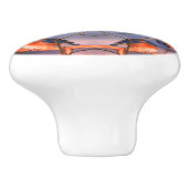 Bluebird Nature Abstrakt Art Keramikknauf (Seitenansicht)