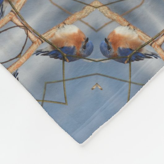 Bluebird Nature Abstrakt Fleecedecke (Ecke)