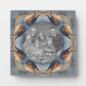 Bluebird Nature Abstrakt Fügen Sie Ihr eigenes Fot Fotoplatte (Vorderseite)