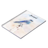 Bluebird Nature Art Personalisiertes Tagebuch (Linke Seite)