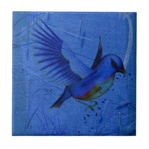 Bluebird Nature Art Tile Fliese