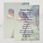 Bluebird Nature Brautparty Einladung (Vorne/Hinten)