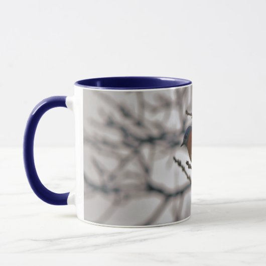 Bluebird Nature Lover Bird Lover Winter Tasse (Links)
