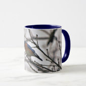 Bluebird Nature Lover Bird Lover Winter Tasse (VorderseiteRechts)
