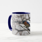Bluebird Nature Lover Bird Lover Winter Tasse (Vorderseite Links)