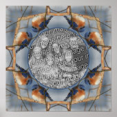 Bluebird Naturrahmen erstellen Sie Ihr eigenes Fot Poster (Vorne)