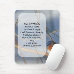 Bluebird nur für heute Inspiration Mousepad