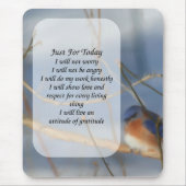 Bluebird nur für heute Inspiration Mousepad (Vorne)