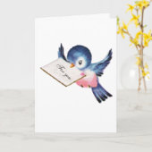 Bluebird of Happiness Abschluss Card Karte (Gelbe Blume)