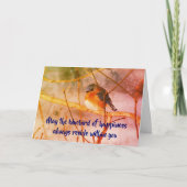 Bluebird of Happiness Art Inspiration Card Karte (Vorderseite)