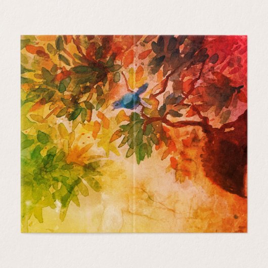 Bluebird of Happiness Card (Außenseite Aufgefaltet)