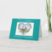 Bluebird of Happiness Card - Customized Karte (Rückseite)