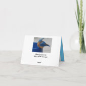 Bluebird of Happiness Card Karte (Rückseite)