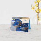 Bluebird of Happiness Card Karte (Gelbe Blume)