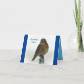 Bluebird of Happiness Card Karte (Vorderseite)