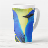 Bluebird of Happiness Latte Tasse (Rechte Ecke)