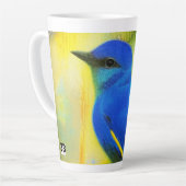 Bluebird of Happiness Latte Tasse (Linke Ecke)