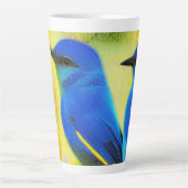 Bluebird of Happiness Latte Tasse (Vorderseite)