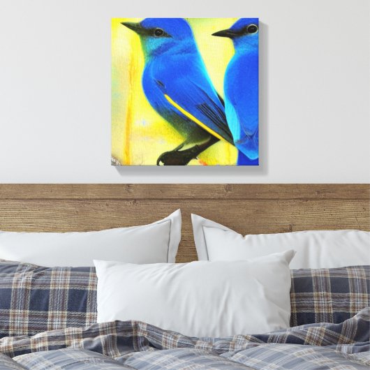 Bluebird of Happiness Leinwand Art (Insitu (Schlafzimmer))