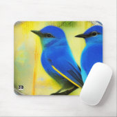 Bluebird of Happiness Mouse Pad Mousepad (Mit Mouse)