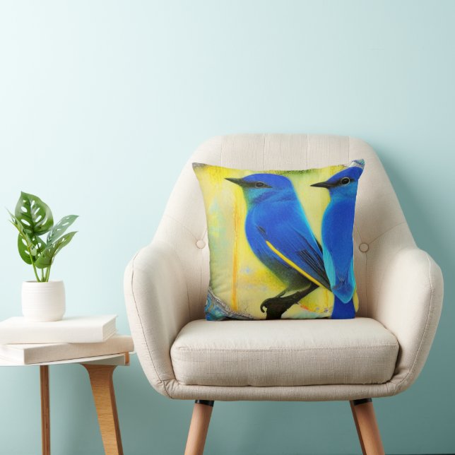 Bluebird of Happiness Throw Kissen (Stuhl )