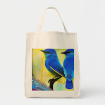 Bluebird of Happiness Tote Bag