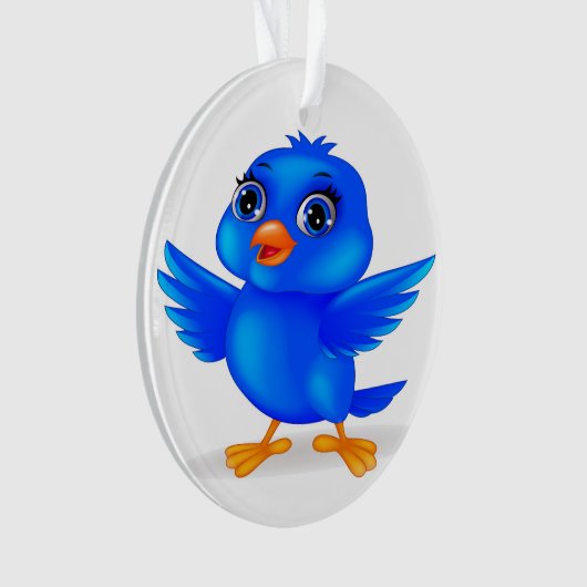 Bluebird of Happiness Year Round Deco Ornament (Vorderseite)