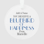 Bluebird of Happiness Year Round Deco Ornament (Rückseite)