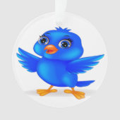 Bluebird of Happiness Year Round Deco Ornament (Vorderseite)