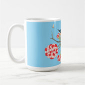 Bluebird on carnations kaffeetasse (Links)