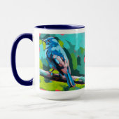 Bluebird Painting - Gift for Bird Lovers Tasse (Links)