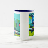 Bluebird Painting - Gift for Bird Lovers Tasse (Zentrum)