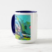 Bluebird Painting - Gift for Bird Lovers Tasse (Vorderseite Links)