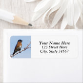 Bluebird-Rücksendeadressen-Aufkleber (Insitu)