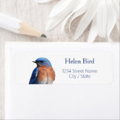 Bluebird-Rücksendeadressen-Aufkleber (Insitu)