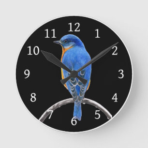 Bluebird Runde Wanduhr